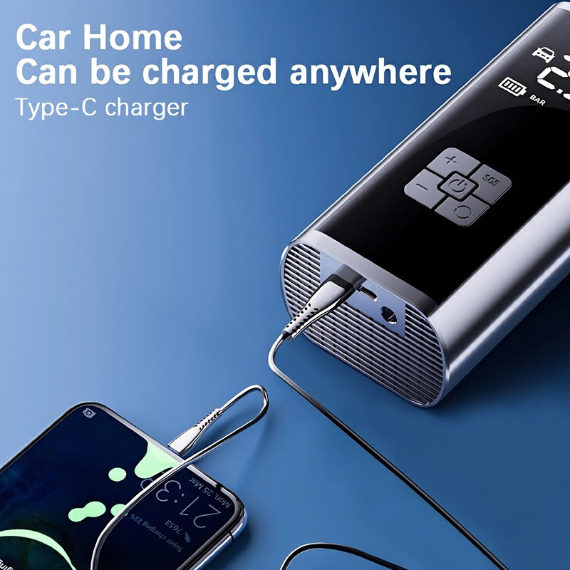 Portable Rechargeable Wireless Electric Tire Inflator