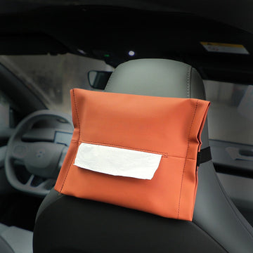 Microfiber Skin Leather Tissue Box