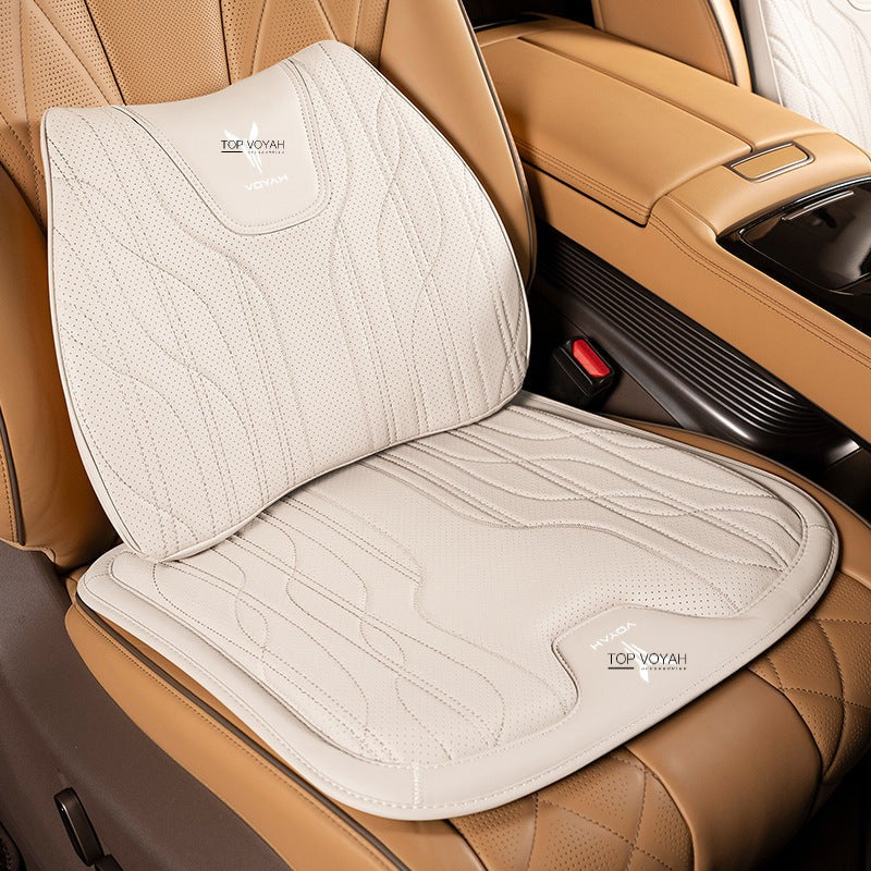 Leather Headrest and Lumbar Support Cushion For Voyah