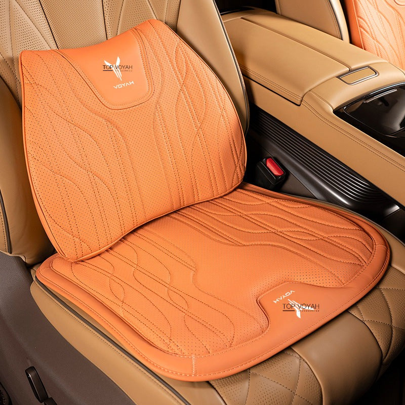 Leather Headrest and Lumbar Support Cushion For Voyah