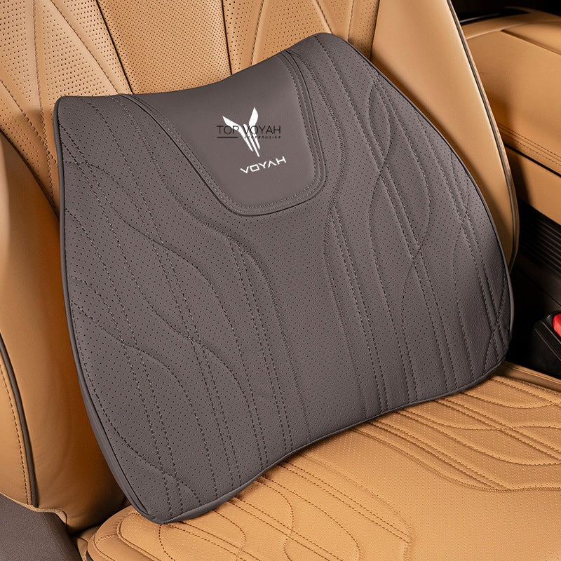 Leather Headrest and Lumbar Support Cushion For Voyah