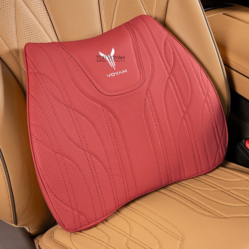 Leather Headrest and Lumbar Support Cushion For Voyah