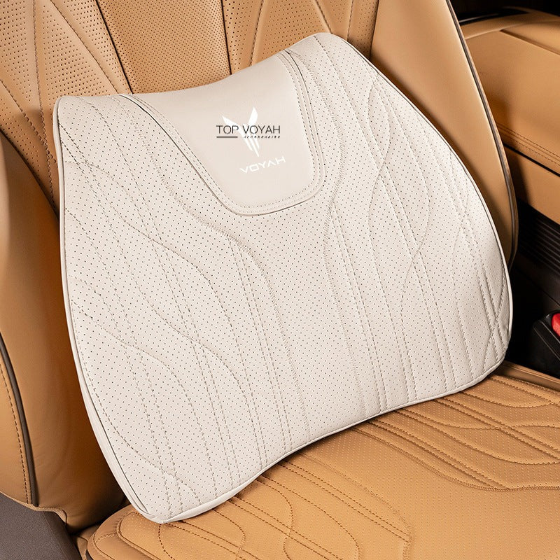 Leather Headrest and Lumbar Support Cushion For Voyah