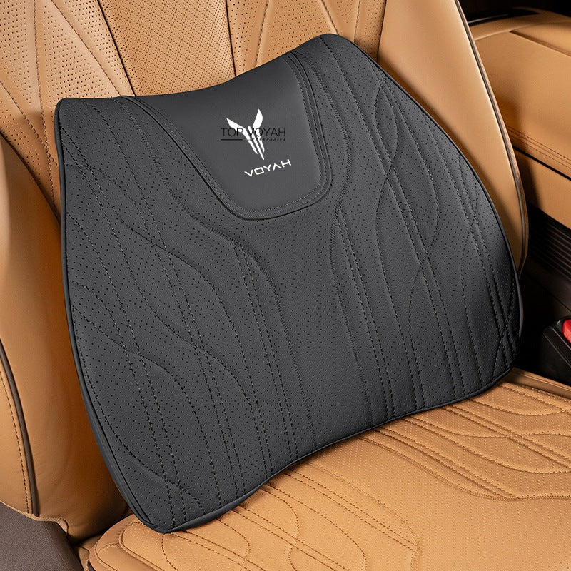 Leather Headrest and Lumbar Support Cushion For Voyah
