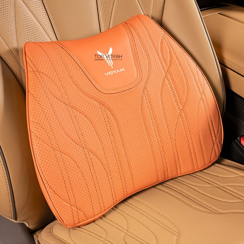Leather Headrest and Lumbar Support Cushion For Voyah