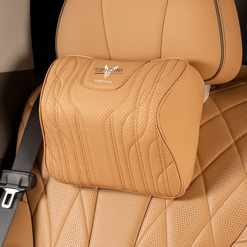 Leather Headrest and Lumbar Support Cushion For Voyah