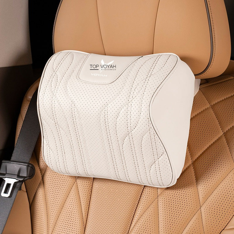 Leather Headrest and Lumbar Support Cushion For Voyah
