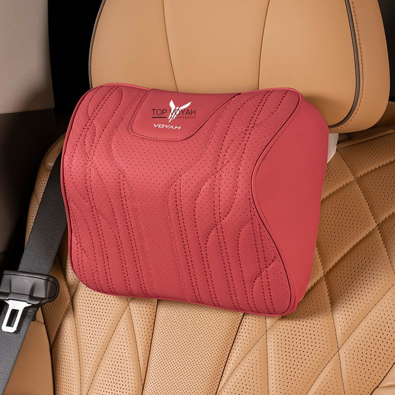 Leather Headrest and Lumbar Support Cushion For Voyah