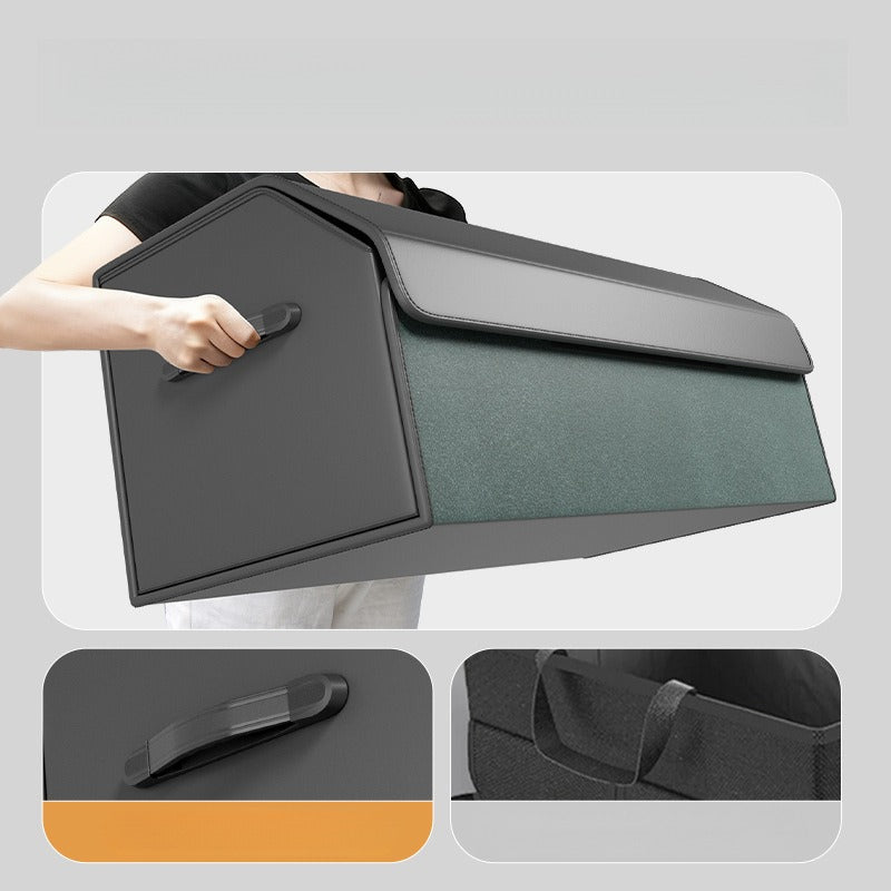 Foldable Leather Car Trunk Storage Box