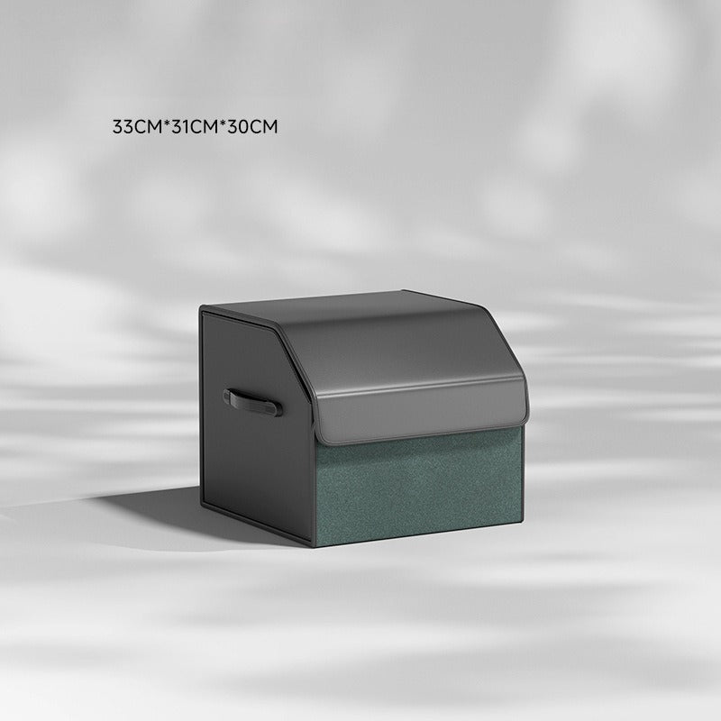 Foldable Leather Car Trunk Storage Box