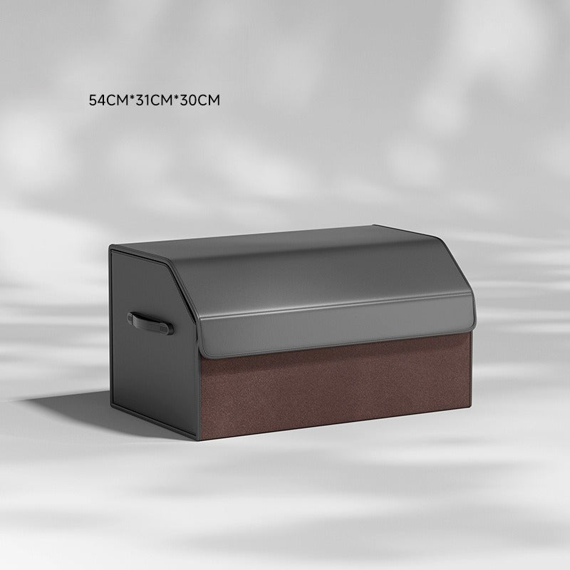 Foldable Leather Car Trunk Storage Box
