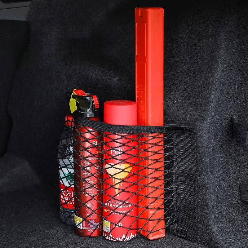 Car Trunk Storage Net Organizer with Velcro