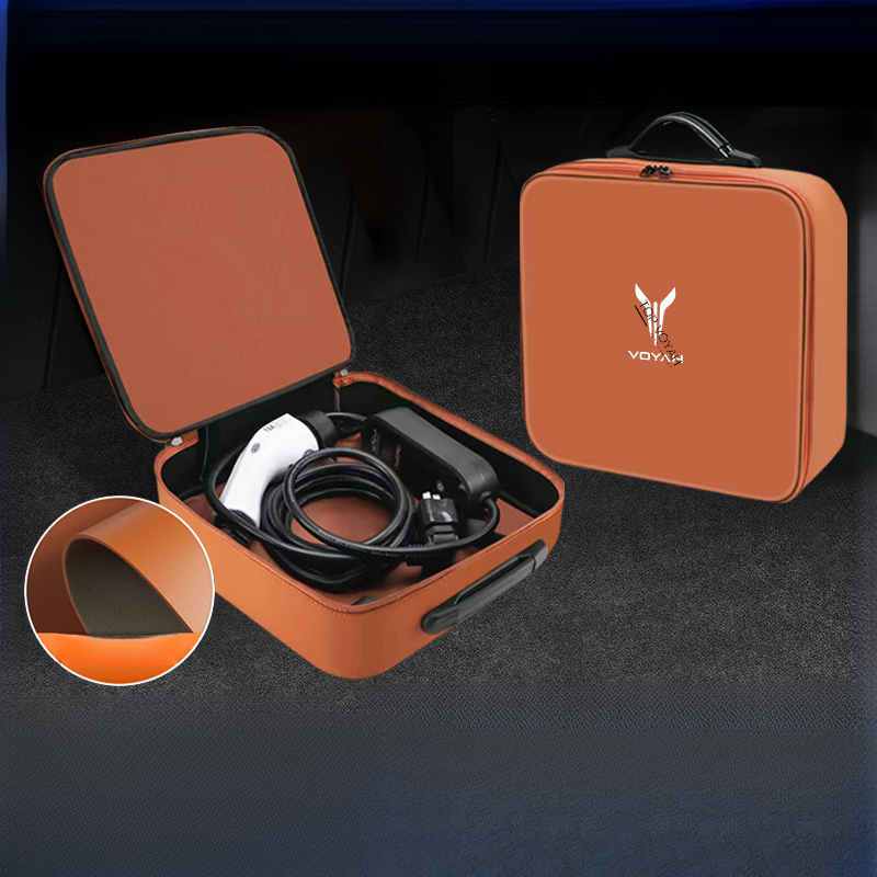 Nappa Leather EV Charging Cable Storage Bag