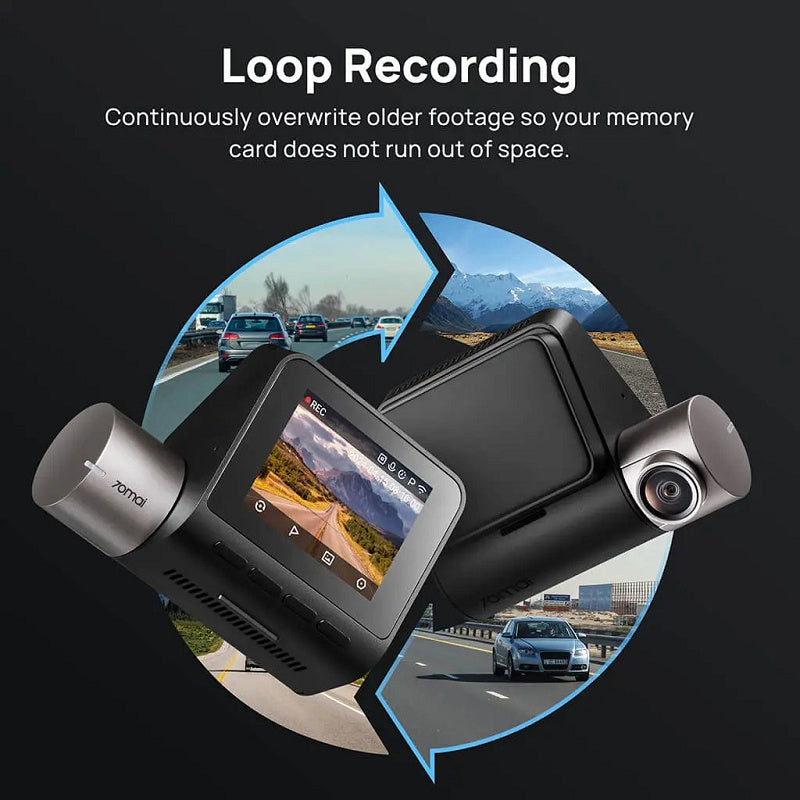 Dash Cam 3K HD with 2-Inch Screen Supports 24-hour Monitoring