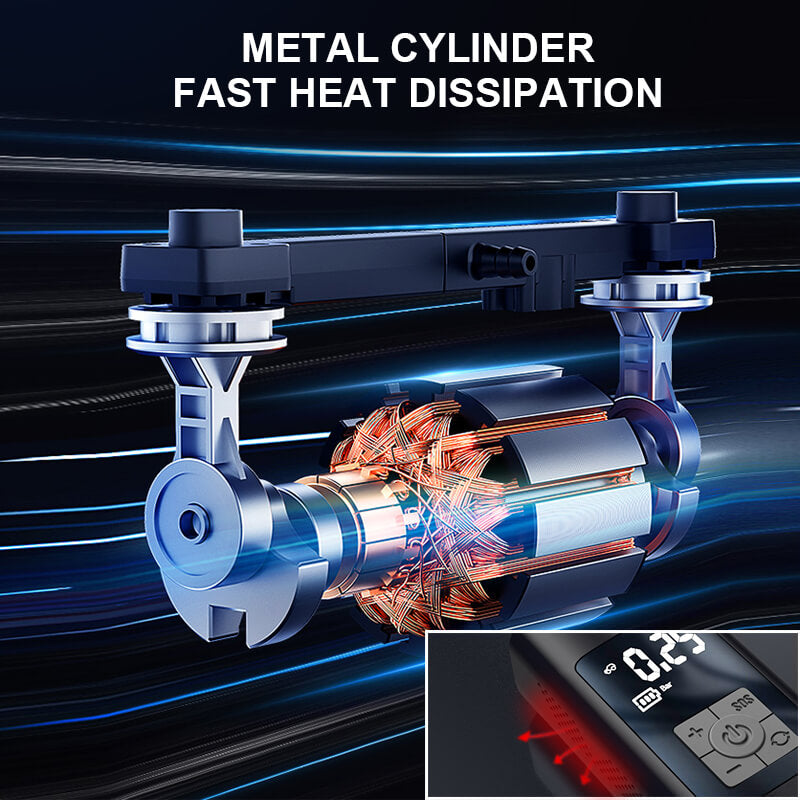 Portable Rechargeable Wireless Electric Tire Inflator