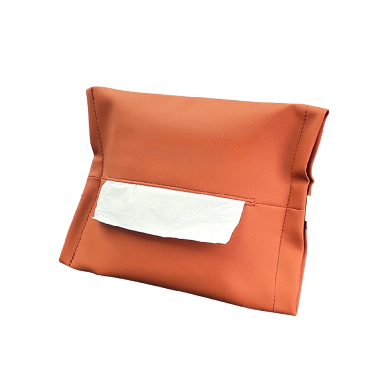 Microfiber Skin Leather Tissue Box