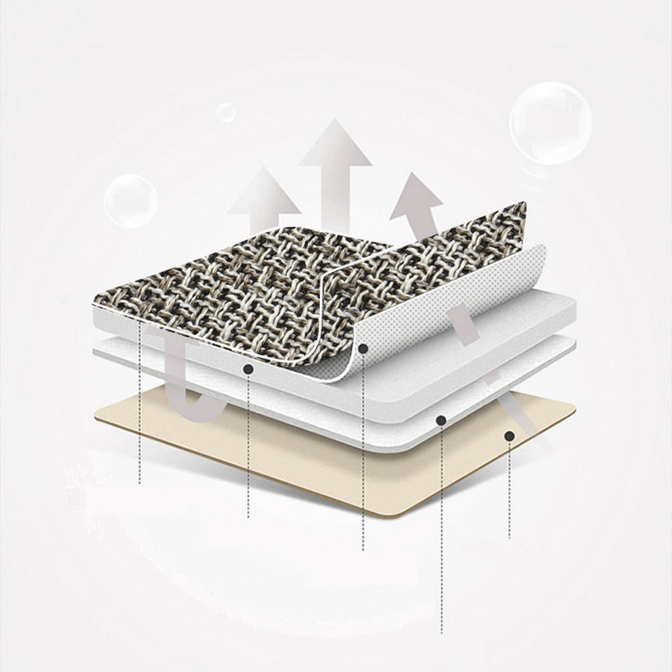 Linen Car Seat Cushion (5-seater full set)