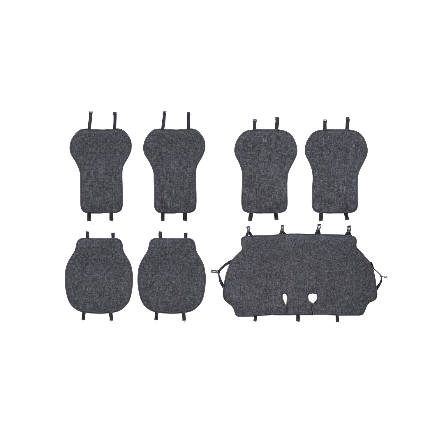 Linen Car Seat Cushion (5-seater full set)